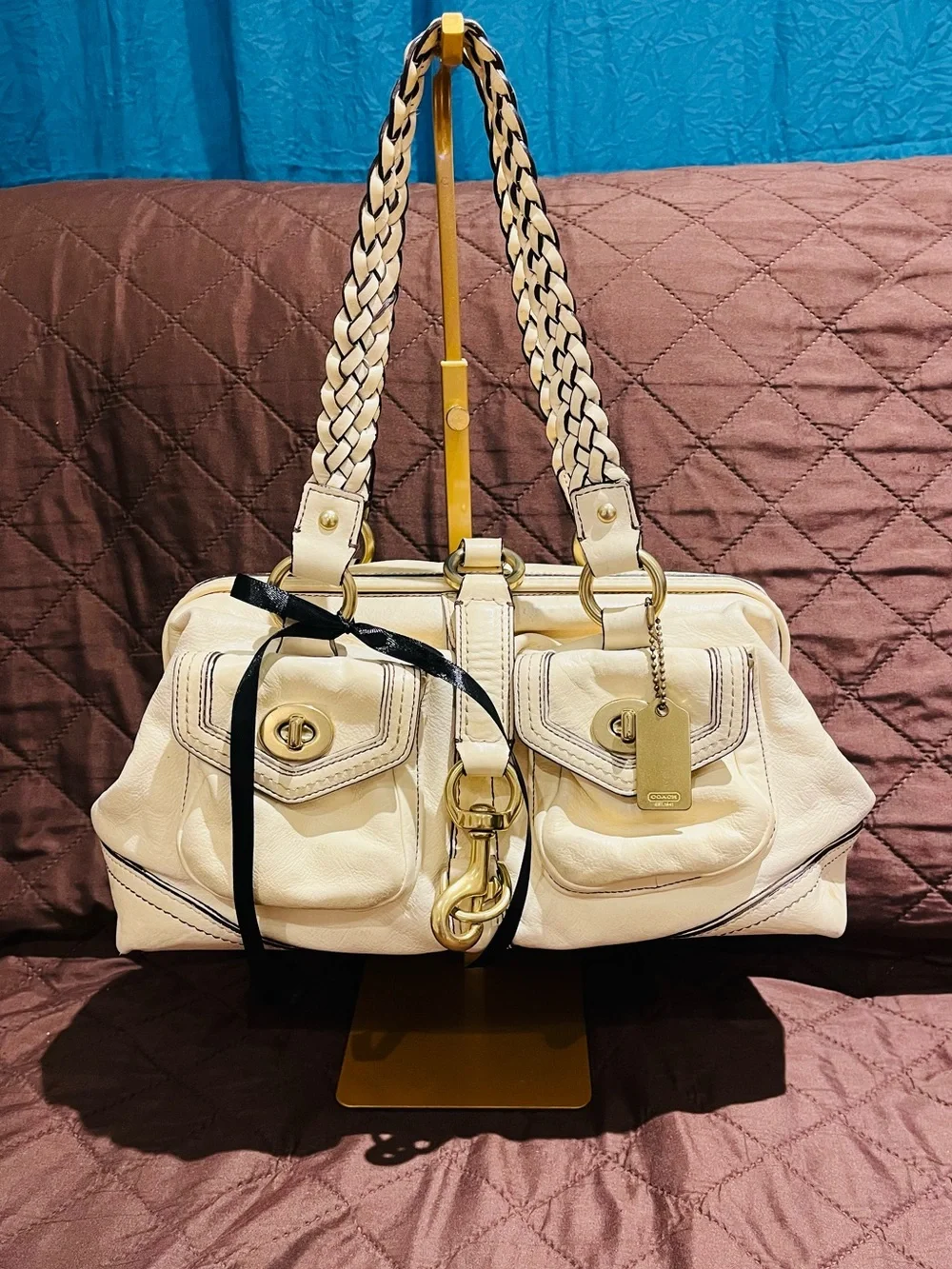 Coach limited edition Daphne legacy doctors satchel cream